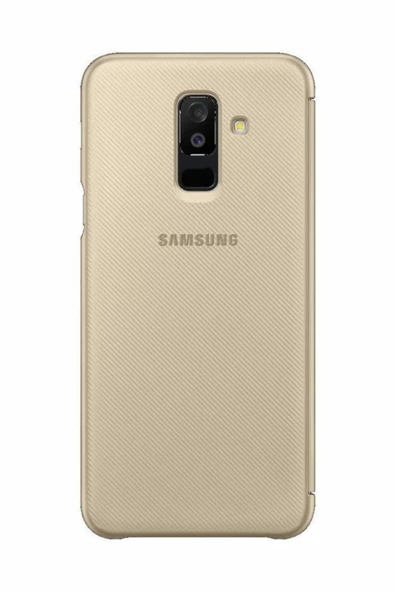 Galaxy A6+ (2018) ile Uyumlu Kapaklı Kılıf Altın EF-WA605CFEGWW - 5