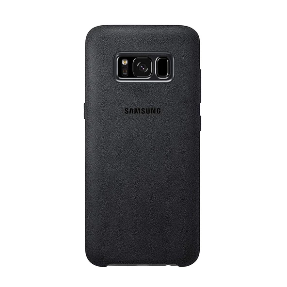 Galaxy S8 Plus ile Uyumlu Alacantara Cover Siyah EF-XG955ASEGWW (Out)