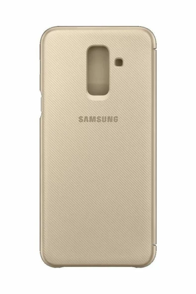 Galaxy A6+ (2018) ile Uyumlu Kapaklı Kılıf Altın EF-WA605CFEGWW - 3