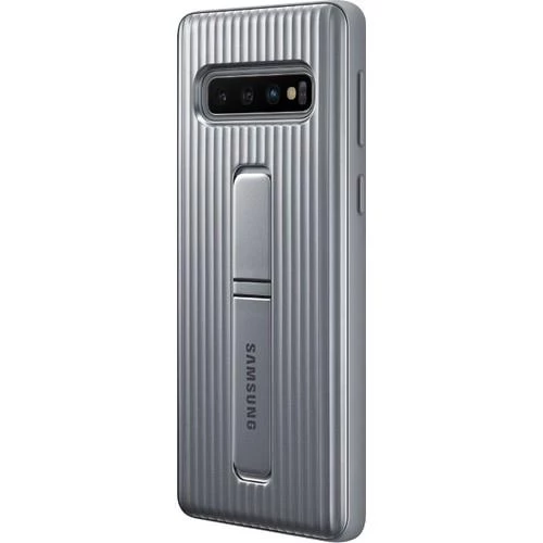 Galaxy S10 ile Uyumlu Protective Standing Cover Gümüş EF-RG973CSEGWW - 4