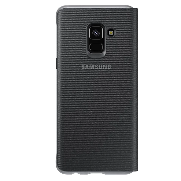 Galaxy A8 (2018) ile Uyumlu Neon Flip Koruyucu Kılıf Siyah EF-FA530PBEGWW - 5