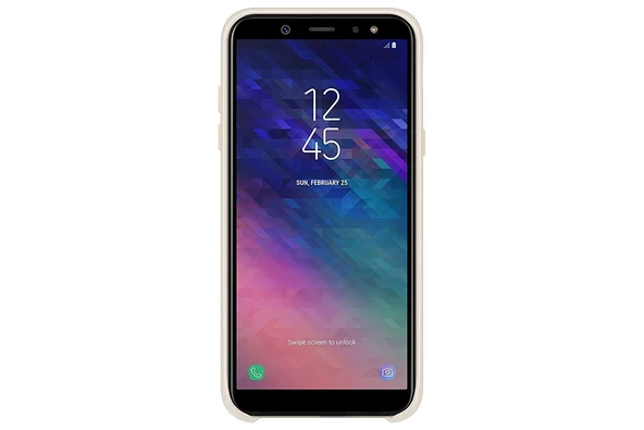 Galaxy A6 2018 ile Uyumlu Çift Katmanlı Arka Kapak Altın EF-PA600CFEGWW - 2
