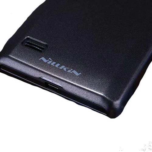 Nillkin Optimus L9 ile Uyumlu Parlak Sert Kauçuk Kılıf Siyah - 2