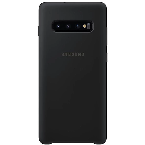 Galaxy S10e ile Uyumlu Kılıf Silicone Cover Siyah EF-PG970TBEGWW