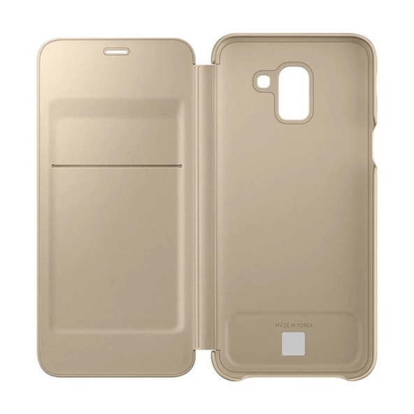 Galaxy J6 2018 ile Uyumlu Wallet Cover Kılıf Altın EF-WJ600CFEGWW - 3