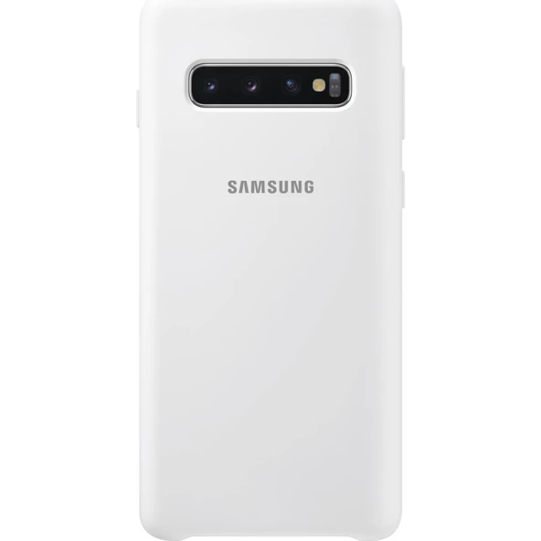 Galaxy S10 ile Uyumlu Kılıf Silicone Cover Beyaz EF-PG973TWEGWW - 2