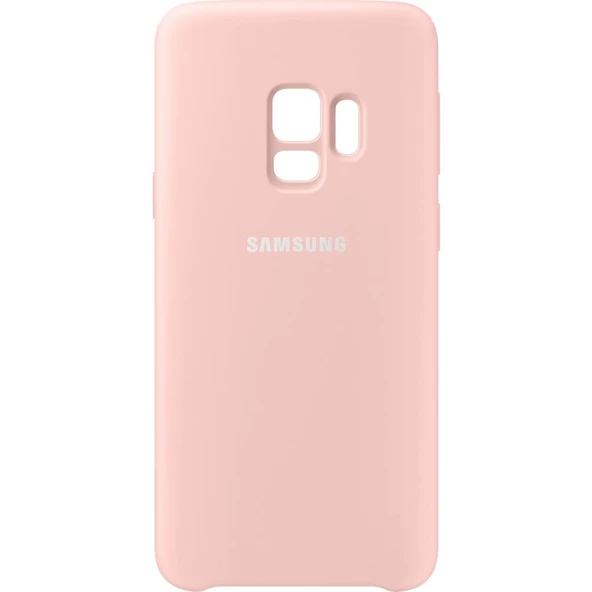 Galaxy S9 ile Uyumlu Kılıf Silicone Cover Pembe EF-PG960TPEGWW