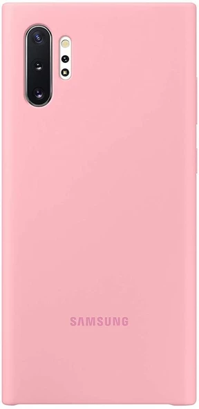 Galaxy Note 10 Plus ile Uyumlu Kılıf Silicone Cover Pembe EF-PN975TPEGWW