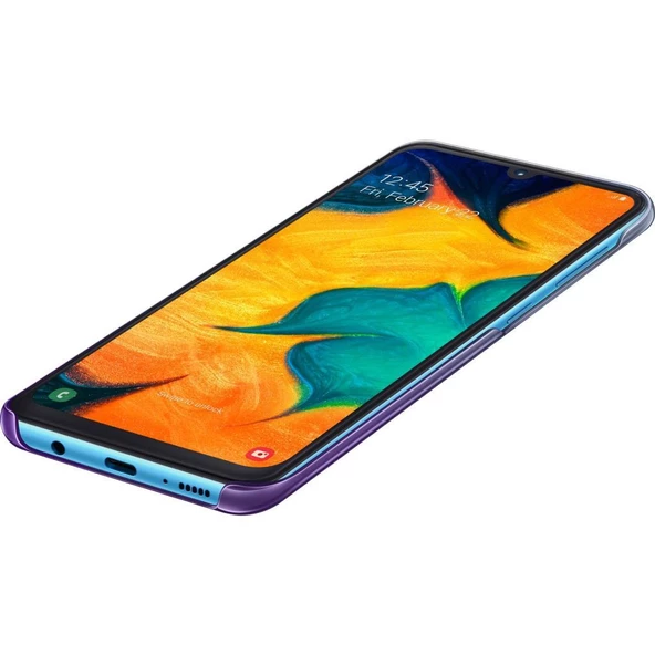 Galaxy A20 ile Uyumlu Mor Koruyucu Kılıf EF-AA205CVEGWW - 5