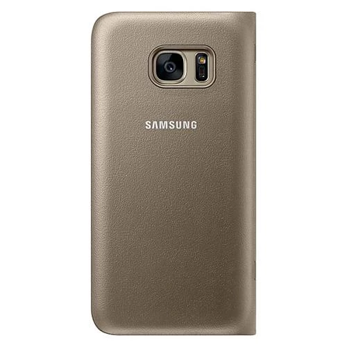 Galaxy S7 ile Uyumlu LED View Fonksiyonel Kılıf Altın EF-NG930PFEGWW - 4