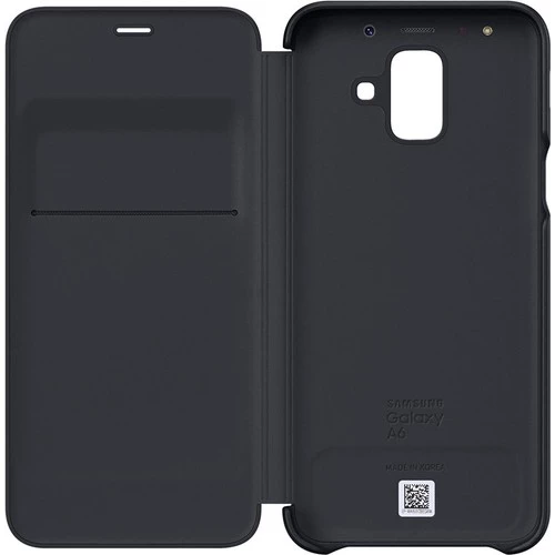 Galaxy A6 2018 ile Uyumlu Wallet Cover Kılıf Siyah EF-WA600CBEGWW - Resim 2