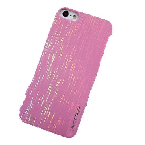 Nillkin iPhone SE/5S/5 ile Uyumlu Colorful Sert Kauçuk Kılıf Pembe - 1