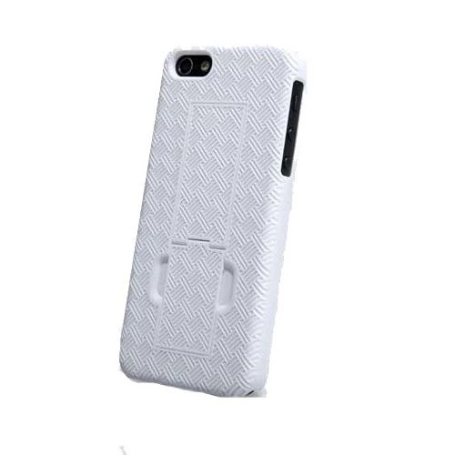 Nillkin iPhone SE/5S/5 ile Uyumlu Standlı Sert Kauçuk Kılıf Beyaz - 3