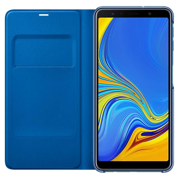 Galaxy A7 2018 ile Uyumlu Wallet Cover Kılıf Mavi EF-WA7500PLEGWW - 3