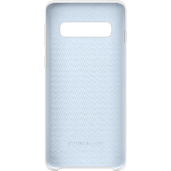 Galaxy S10 ile Uyumlu Kılıf Silicone Cover Beyaz EF-PG973TWEGWW - 4