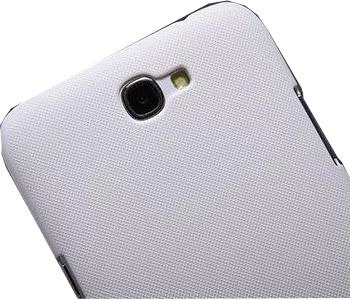 Nillkin N7100 Galaxy Note 2 ile Uyumlu Sert Kauçuk Kılıf Beyaz - Resim 3