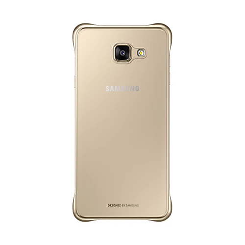 Galaxy A5 (2016) A510F ile Uyumlu Clear Back Cover Kılıf Altın EF-QA510CFEGWW - Resim 2