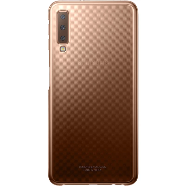 Galaxy A7 (2018) ile Uyumlu Gradation Kılıf Altın EF-AA750CFEGWW - 1