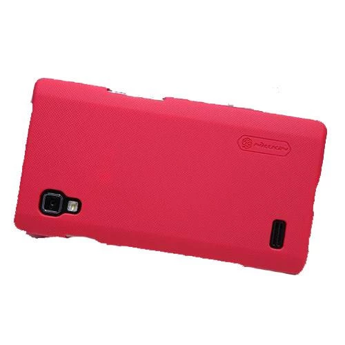 Nillkin Optimus L9 ile Uyumlu Sert Kauçuk Kılıf Kırmızı - 1