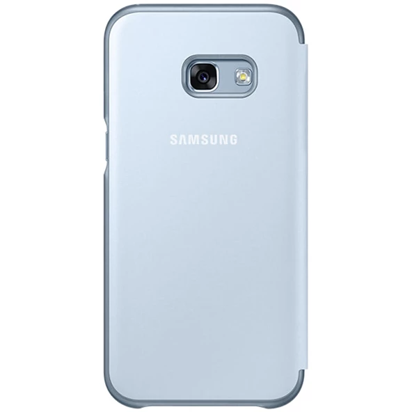 Galaxy A3(2017) ile Uyumlu Neon Flip Cover Mavi EF-FA320PLEGWW(Out) - 4