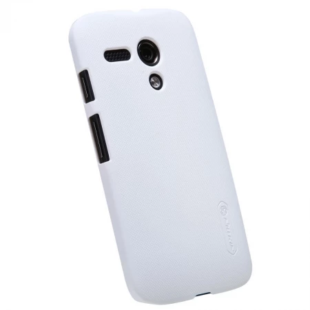 Nillkin Moto G ile Uyumlu Super Frosted Sert Kılıf Beyaz - 3