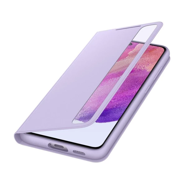 Galaxy S21 FE ile Uyumlu Smart Clear View Kılıf-Mor EF-ZG990CVEGTR - 2