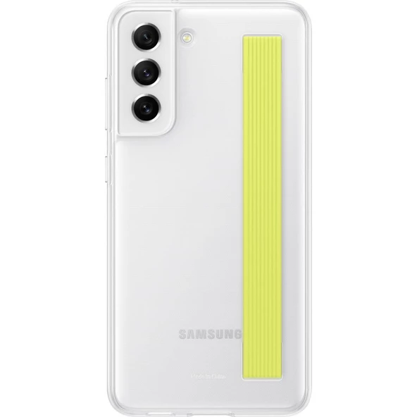 Galaxy S21 FE 5G ile Uyumlu İnce Kayışlı Kılıf Beyaz-EF-XG990CWEGWW - 3