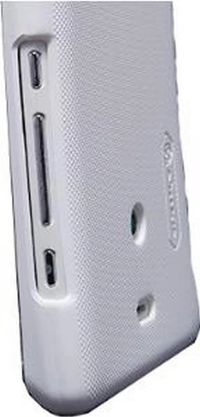 Nillkin Xperia T LT30p ile Uyumlu Sert Kauçuk Kılıf Beyaz - 1