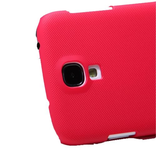 Nillkin i9500 Galaxy S4 ile Uyumlu Sert Kauçuk Kılıf Kırmızı - 1