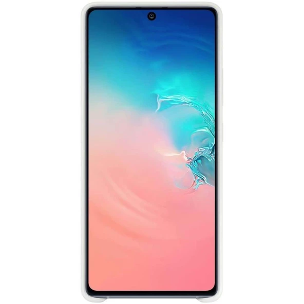 Galaxy S10 Lite ile Uyumlu Silikon Kılıf Beyaz EF-PG770TWEGWW - 2
