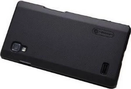 Nillkin Optimus L9 ile Uyumlu Sert Kauçuk Kılıf Siyah - 1