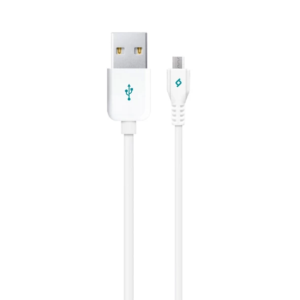 Ttec AlumiCable XL Micro USB Kablo Beyaz 2M 2DK21B