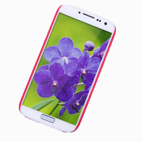 Nillkin i9500 Galaxy S4 ile Uyumlu Sert Kauçuk Kılıf Kırmızı - 3