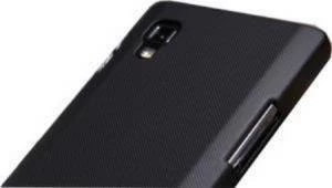 Nillkin Optimus L9 ile Uyumlu Sert Kauçuk Kılıf Siyah - 3