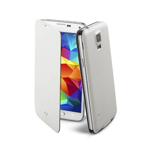 Cellular Line Galaxy S5 ile Uyumlu Flip Book Kılıf Beyaz BACKBOOKGALS5W (Out)