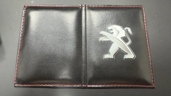 PEUGEOT Logolu Ruhsat Kılıfı Özel Tasarım