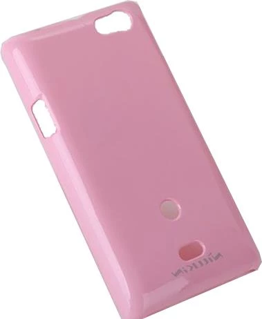 Nillkin Xperia Miro ile Uyumlu Parlak Sert Kauçuk Kılıf Pembe - Resim 2