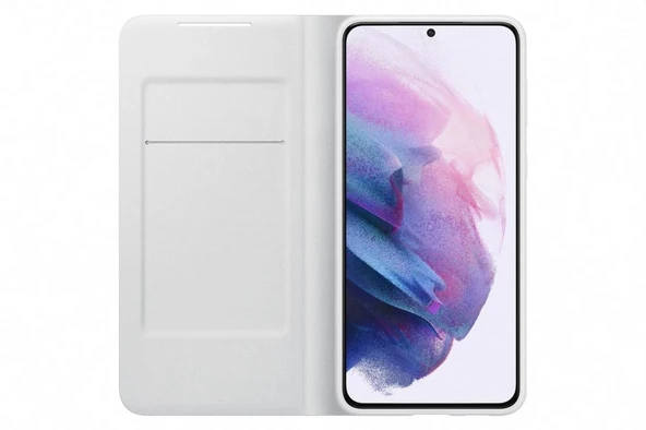 Galaxy S21 Plus / S21 Plus 5G ile Uyumlu LED View Kılıf Açık Gri EF-NG996PJEGTR - 2