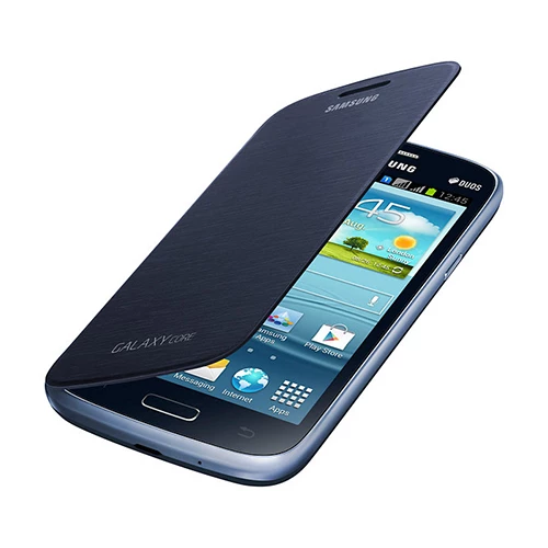 Galaxy Core ile Uyumlu Flip Cover Kılıf Lacivert EF-FI826BLEGWW (Out)