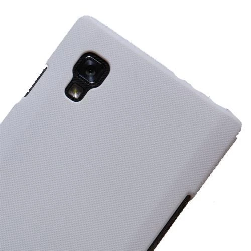 Nillkin Optimus L9 ile Uyumlu Sert Kauçuk Kılıf Beyaz - 2