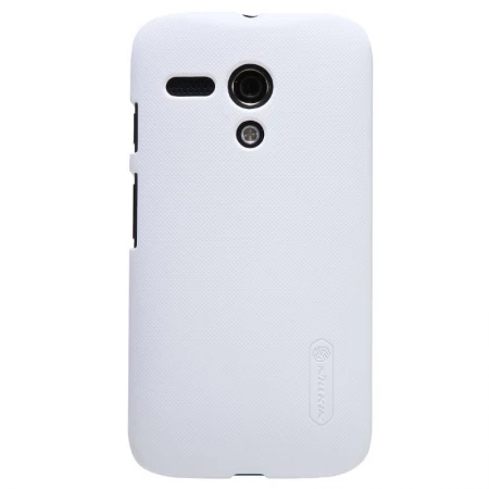 Nillkin Moto G ile Uyumlu Super Frosted Sert Kılıf Beyaz