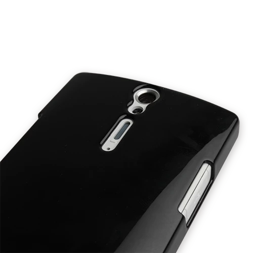 Nillkin Xperia S ile Uyumlu Parlak Sert Kauçuk Kılıf Siyah Renk - 3