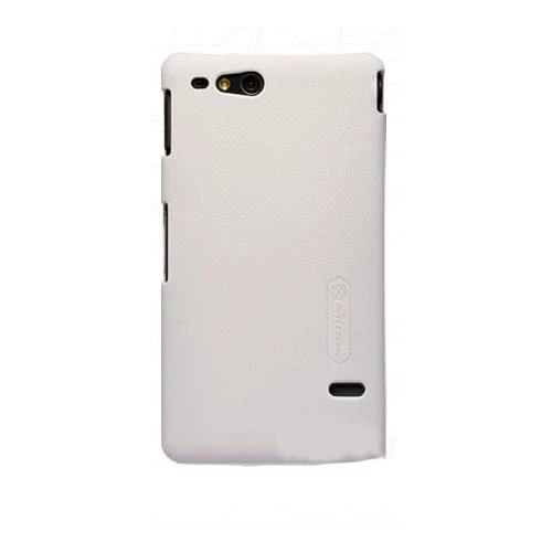 Nillkin Xperia Go ile Uyumlu Sert Kauçuk Kılıf Beyaz Renk - 2