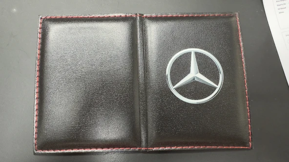 Mercedes Logolu Ruhsat Kılıfı Özel Tasarım