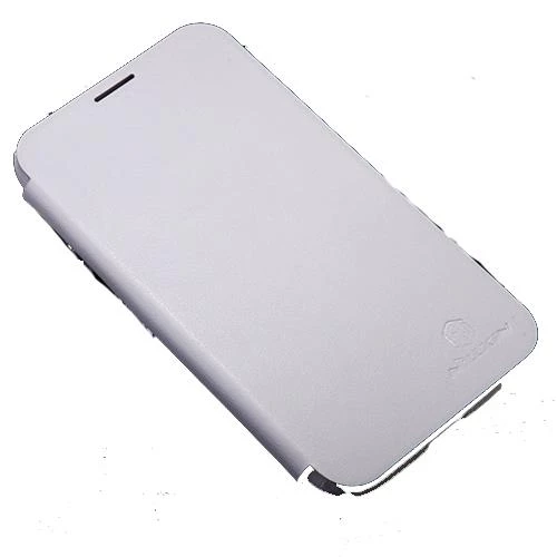 Nillkin N7100 Galaxy Note 2 ile Uyumlu Yana Açılan Kapaklı Kılıf Beyaz Renk - 2