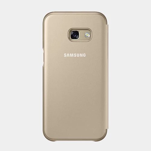 Galaxy A3(2017) ile Uyumlu Neon Flip Cover Gold EF-FA320PFEGWW - 3
