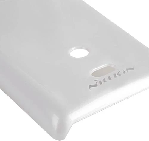 Nillkin Xperia Miro ile Uyumlu Parlak Sert Kauçuk Kılıf Beyaz - Resim 2