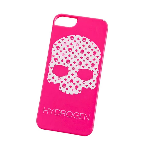 Benjamins iPhone SE/5S/5 ile Uyumlu Kılıf Beyaz Kuru Kafa Görünümlü Pembe Kılıf Model 20 - 1