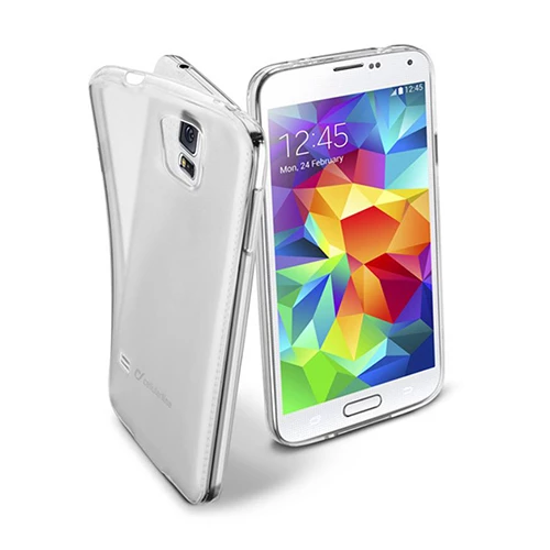Cellular Line Galaxy S5 ile Uyumlu Fine Parlak Silikon Kılıf Şeffaf ürün görseli