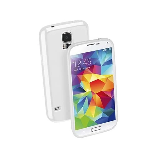 Cellular Line Galaxy S5 ile Uyumlu Shocking Silikon Kılıf Beyaz SHCKGALS5W